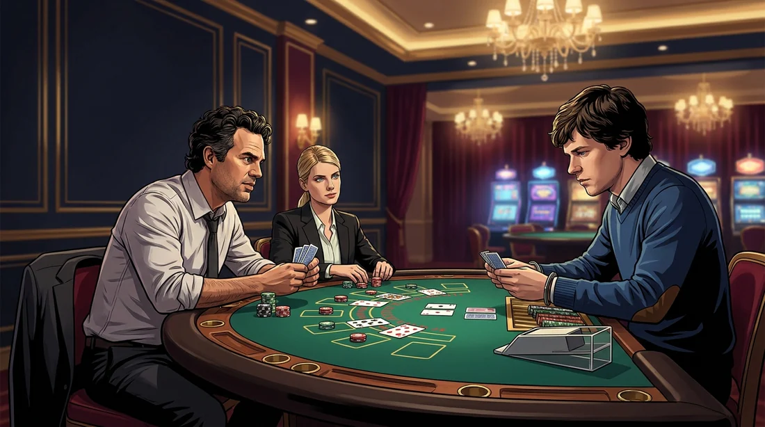 Netflix Casinon digitaalisten pöytäpelien sali blackjackilla ja ruletilla